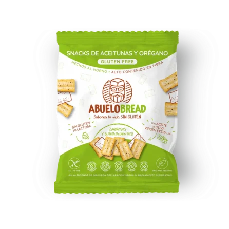 Snacks de aceituna y orégano | <br> Caja 12udsX50gr