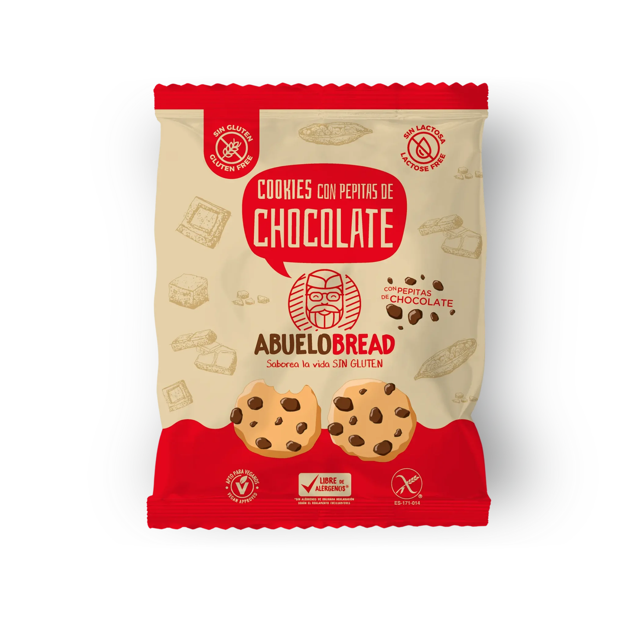 Cookies sin gluten con pepitas de chocolate de Abuelo Bread