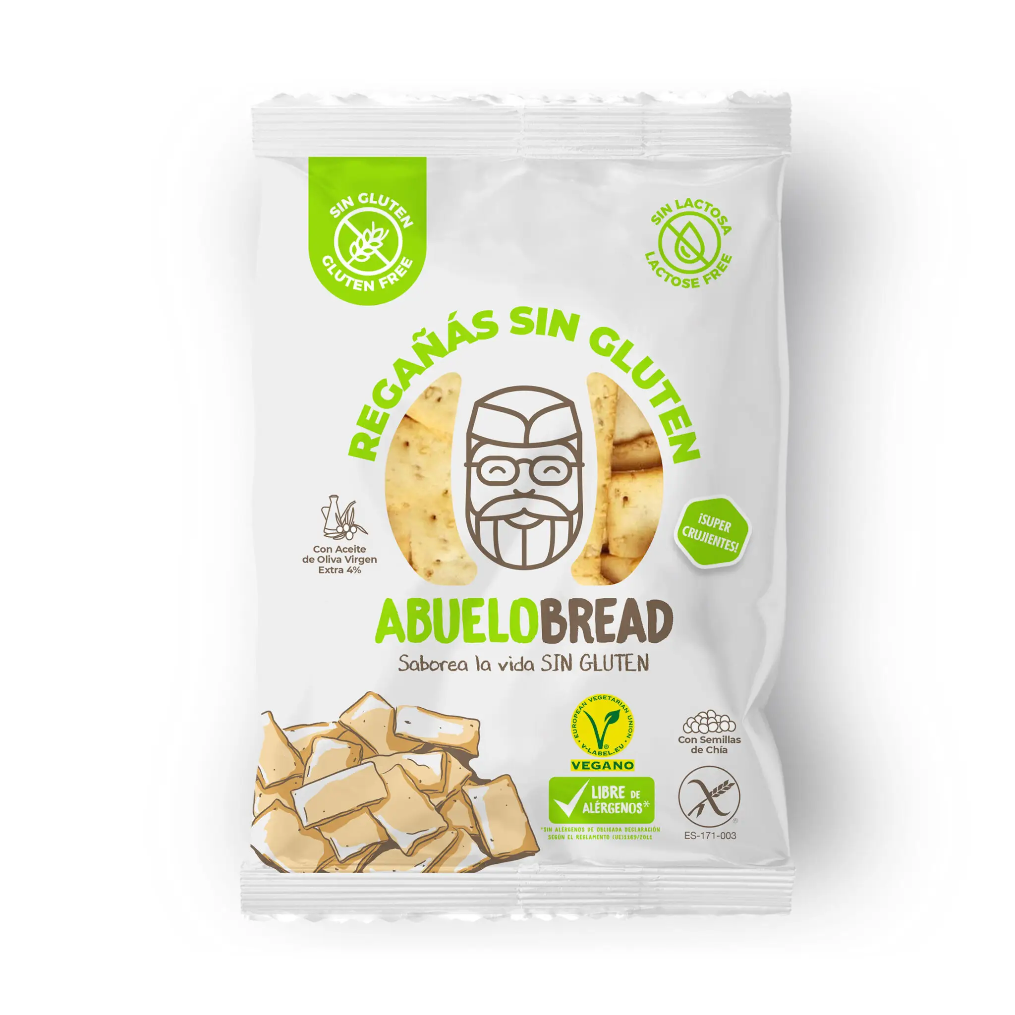 Regañás sin gluten artesanas de Abuelo Bread